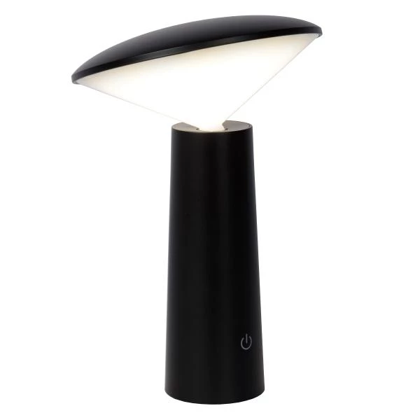 Lucide JIVE - Oplaadbare Tafellamp Buiten - Accu/Batterij - Ø 13,7 cm - LED Dimb. - 1x4W 6500K - IP44 - 3 StepDim - Zwart - detail 2